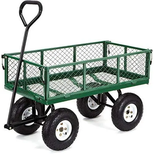 Gorilla Carts GOR400-COM Steel Garden Cart with Removable Sides, 400-lbs. Capacity, Green Gorilla Carts GOR400-COM Steel Garden Cart with Removable Sides, 400-lbs. Capacity, Green