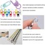 26PCS Assorted Colors Snap Hook Metal Swivel Lobster Claw Clasp for Key Ring Car Keychain Belt ID Lanyard DIY Craft Parts