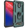 Rebex Compatible with Moto Z4 Case,Motorola Z4 Play Case,Moto z4 Force Case Cover, Tough Heavy Protective 360 Metal Rotating Ring Kickstand Holder Grip Magnetic (Blackish Green)