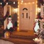 Rocinha Christmas Yard Signs Snowman Metal Outdoor Christmas Decorations Yard Snowman Stakes for Lawn Pathway Outdoor Snowman Christmas Decorations, 28 inches