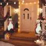 Rocinha Christmas Yard Signs Snowman Metal Outdoor Christmas Decorations Yard Snowman Stakes for Lawn Pathway Outdoor Snowman Christmas Decorations, 28 inches