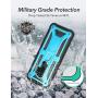 YOUMAKER Designed for Galaxy S9 Plus Case, Heavy Duty Protection Kickstand with Built-in Screen Protector Shockproof Case Cover for Samsung Galaxy S9 Plus 6.2 inch - Blue