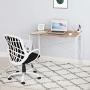 Folding Computer Desk Modern Writing Study Desk Industrial Simple Laptop Table for Home Office Notebook Desk, Oak White