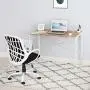 Folding Computer Desk Modern Writing Study Desk Industrial Simple Laptop Table for Home Office Notebook Desk, Oak White