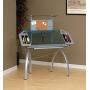 Studio Designs Futura Tower, Silver/Blue Glass