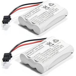 BT-446 Ni-MH Rechargeable Battery for Uniden BT446 BT-1005 TRU9480 TXC-400TCX-80 Radio Shack TAD-3704 TAD-3815 Interstate TEL0375 (800mAh 3.6V) (2-Pack)