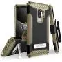 Beyond Cell Trishield Series Compatible with S9+ Case/Military Grade Rugged Cover + [Metal Kickstand] + [ Belt Clip Holster ] Compatible with Samsung Galaxy S9 Plus (2018) - Brown