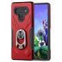Topnow for LG K51 Case, LG Reflect Case, LG Q51 Case, [Military Grade] 12ft Drop Tested Rotatable Metal Ring Holder Compatible with Magnetic Car Kickstand Case for LG K51 (Red)