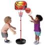 Liberty Imports Kids Portable Mini Basketball Hoop and Stand - Height Adjustable Toy Set with Metal Rim, Ball and Net - Indoor Outdoor Kit for Toddlers, Children