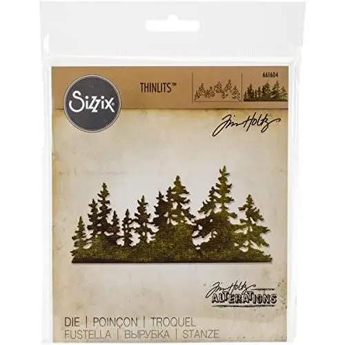 Sizzix, Multi Color, Thinlits Die 661604, Tree Line by Tim Holtz, One Size Sizzix, Multi Color, Thinlits Die 661604, Tree Line by Tim Holtz, One Size