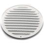 Vent Systems 6'' Soffit Vent Cover - White - Round Air Vent Louver - Grill Cover - Built-in Insect Screen - HVAC Vents for Bathroom, Home Office, Kitchen