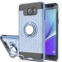 Note 5 case Galaxy Note 5 Case with HD Screen Protector,Ymhxcy 360 Degree Rotating Ring & Bracket Rubber Dual Layer Shock Bumper Resistant Back Cover for Samsung Galaxy Note 5-ZH Metal Slate