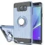 Note 5 case Galaxy Note 5 Case with HD Screen Protector,Ymhxcy 360 Degree Rotating Ring & Bracket Rubber Dual Layer Shock Bumper Resistant Back Cover for Samsung Galaxy Note 5-ZH Metal Slate