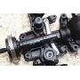 GPM for Traxxas Unlimited Desert Racer 4X4 (#85076-4) Upgrade Parts Harden Steel #45 Thickened Center Front Drive Shaft - 1Pc Set Black