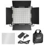 Neewer 2 Packs Professional Metal Bi-Color Dimmable 660 LED Video Light for Studio,YouTube,Product Photography,Video Shooting,Durable Metal Frame,with U Bracket and Barndoor,3200-5600K,CRI 96+