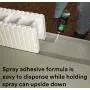 3M Hi-Strength 90 Spray Adhesive, Permanent, Bonds Laminate, Wood, Concrete, Metal, Plastic, Clear Glue, Net Wt 17.6 oz, Will Spray Upside Down