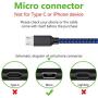 Micro USB Cable, 3Pack 10FT Android Charger Cable Long Nylon Braided Sync and Fast Charging Cord Compatible with Samsung Galaxy S7 S6 Edge, Kindle, Android Smartphones, Tablets and More