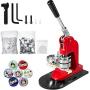 Mophorn Button Maker 32mm 1.25Inch Button Maker Machine Badge Punch Press Pin Button Maker with Free 1000 Pcs Button Parts and Circle Cutter (1000pcs 32mm 1.25inch)