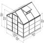 Palram HG5506 Hybrid Hobby Greenhouse, 6 x 6 x 7, Silver Palram HG5506 Hybrid Hobby Greenhouse, 6 x 6 x 7, Silver