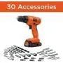 BLACK+DECKER 20V MAX Cordless Drill / Driver with 30-Piece Accessories (LD120VA)