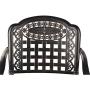 OKIDA 5 Piece Outdoor Cast Aluminum Patio Dining Set, Conversation Furniture Set for Patio Deck Garden with 4 Chairs and Round Table, Umbrella Hole, Flora and Lattice Design
