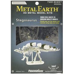 Fascinations Metal Earth Stegosaurus Skeleton 3D Metal Model Kit