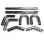 Squirrelly 3'' Inch Stainless Steel Mandrel Bend Angles Bent Combo Builders 45/180/90 Degree Straight Intake Tubing Exhaust Hotrod Piping System Part is Universal