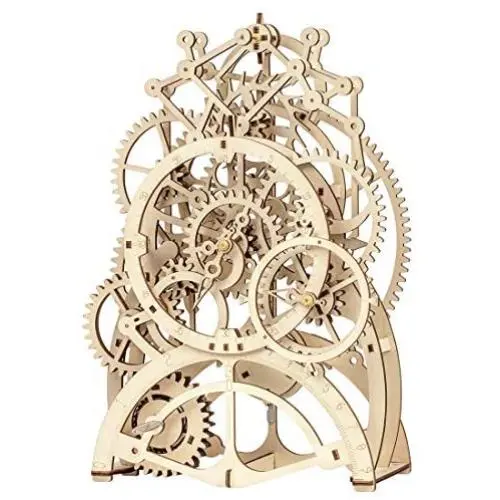 ROKR 3D Wooden Mechanical Pendulum Clock Puzzle,Mechanical Gears Toy Building Set,Family Wooden Craft KIT Supplies-Best Birthday Gifts for Kids Adults to Build ROKR 3D Wooden Mechanical Pendulum Clock Puzzle,Mechanical Gears Toy Building Set,Family Wooden Craft KIT Supplies-Best Birthday Gifts for Kids Adults to Build