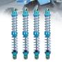 Tbest Shock Absorber Damper, 4pcs RC Update Part Metal Shock Damper + Spare Springs for TRX4 SCX10 D90 1/10 RC Crawler(110mm)