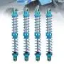 Woyisisi RC Shock Damper, 4PCS RC Update Part Metal Shock Damper + Spare Springs for TRX4 SCX10 D90 1/10 RC Crawler(110mm)