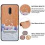 HHDY Compatible with Oneplus 6t Case, Deer Design with Metal Kickstand Anti-Fingerprint Protective Phone Case Cover for Oneplus 7