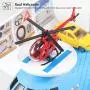 Geyiie Airplane Car Toys, Aircraft Car Set Toys with 5pcs Vehicle Car, Parking Scene Game with Stickers, a Helicoper Toy for Kids Toddlers Boys Girls Gift Geyiie Airplane Car Toys, Aircraft Car Set Toys with 5pcs Vehicle Car, Parking Scene Game with Stickers, a Helicoper Toy for Kids Toddlers Boys Girls Gift
