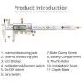 Neoteck 6 inch Digital Caliper, Full-metal Electronic Calipers Measuring Tool Fractions/ Inch/ mm Conversion Neoteck 6 inch Digital Caliper, Full-metal Electronic Calipers Measuring Tool Fractions/ Inch/ mm Conversion