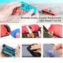 4 Pack 3D Joycon Joystick Replacement, Analog Thumb Stick for Nintendo Switch Joy Con, Full Repair Tool Set Include 4 Thumb 3D Sticks, 2 Metal Buckles, 3 Screwdriver, 2 Pry Tools, 10 Thumbstick Caps 4 Pack 3D Joycon Joystick Replacement, Analog Thumb Stick for Nintendo Switch Joy Con, Full Repair Tool Set Include 4 Thumb 3D Sticks, 2 Metal Buckles, 3 Screwdriver, 2 Pry Tools, 10 Thumbstick Caps