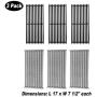 BBQ Future 3 Pack Cast Iron Grill Grate and Stainless Steel Emitter Kit for Charbroil 463242516, 463242515, 466242515, 466242615, 463243016, 463367516, 463367016, 466242516, 466242616, 463346017