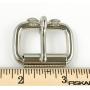 Dangerous Threads Heavy Duty Roller Buckle - Nickel Finish - Various Sizes (2 Pieces, Nickel - 1 & 1/4'')