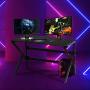 Jerry & Maggie - Gaming Table Computer Desk Pro Players Gaming Desk Feature Utra Gaming Experience Working Studying Lap Desk Metal Legs Home Office E-Sports X Generation