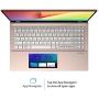 ASUS VivoBook S15 S532 Thin & Light Laptop, 15.6” FHD, Intel Core i5-10210U CPU, 8GB DDR4 RAM, 512GB PCIe SSD, Windows 10 Home, IR Camera, S532FA-DH55-PK, Punk Pink-Metal