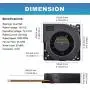 GDSTIME 120mm PWM 4 Pin 12V Dual Ball Bearing DC Brushless Blower Cooling Fan (4.72x4.72x1.26 inch), for Car Seat Amplifier Inflatables Inverter Ventilation
