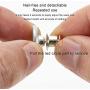 Button Pins for Jeans 17mm Replacement Jean Buttons, No Sew Instant Button Detachable Pants Button Pins, Removable Metal Button to Extend or Reduce Pants Waist Size (A)