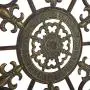 Vintage Style Round Copper Metal Wall Decor w/ Fleur de Lis Accents, Copper and Gold Metal Wall Art, Fleur de Lis and Quatrefoil 3D Wall Art, 29” Vintage Style Round Copper Metal Wall Decor w/ Fleur de Lis Accents, Copper and Gold Metal Wall Art, Fleur de Lis and Quatrefoil 3D Wall Art, 29”