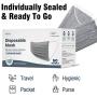 WeCare Disposable Face Mask Individually Wrapped - 50 Pack, Grey Masks 3 Ply