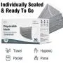 WeCare Disposable Face Mask Individually Wrapped - 50 Pack, Grey Masks 3 Ply