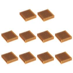 uxcell Radiators Heatsink for Stepper Motor,3D Printer 40x40x11mm Golden 10pcs