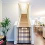 Costzon Baby Safety Gate, 4-in-1 Fireplace Fence, Wide Barrier Gate with Walk-Through Door in Two Directions, Add/Decrease Panels Directly, Wall-Mount Metal Gate for Pet & Child, Door (Black, 6-Panel) Costzon Baby Safety Gate, 4-in-1 Fireplace Fence, Wide Barrier Gate with Walk-Through Door in Two Directions, Add/Decrease Panels Directly, Wall-Mount Metal Gate for Pet & Child, Door (Black, 6-Panel)