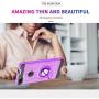 ZTE Blade X Z965 Case with HD Screen Protector,Ymhxcy 360 Degree Rotating Ring & Bracket Rubber Dual Layer Shock Bumper Resistant Back Cover for ZTE Blade X Z965-ZH Purple
