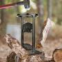 YanRan Firewood Kindling Splitter - Manual Kinding Log Wood Splitter Wedge Firewood Cutter - Hand Cast Iron Kindling Wood Splitting