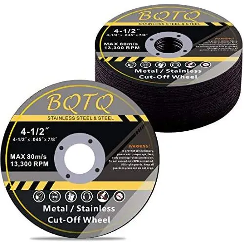 BQTQ 30 Pack Cut Off Wheels, 4-1/2 x 7/8-inch Metal&Stainless Steel Cutting Wheel, Thin Metal Cutting Disc Fits Angle Grinder Saw Grinder Metal Cut Tools BQTQ 30 Pack Cut Off Wheels, 4-1/2 x 7/8-inch Metal&Stainless Steel Cutting Wheel, Thin Metal Cutting Disc Fits Angle Grinder Saw Grinder Metal Cut Tools