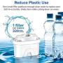 LEVOIT LV110WP Water Pitcher Replacement Filters (3 Pack), 5-Layer Filtration, Safe BPA-Free Purifier Reduce Odor, Chlorine, Lead & Heavy Metals, White