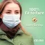 Protective Mouth Cover Face Mask Multi Layer Breathable Disposable for Individual and Family Use for Indoor Outdoor Home Office Travel (50 Pack)